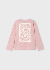 Blusa Manga Larga I Love You Rosa Mayoral Espalda